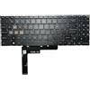 SUNMALL Tastiera di ricambio retroilluminata blu compatibile con MSI Raider GE78 Katana 15 B12V MS-1585 B13V Katana 17 B13U B13V MS-17L5 Pulse 15 B13V Pulse 17 B13V Cyborg 15 Air A12VF A12VE