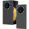 QUYISHAN Compatibile con Honor Magic V3 custodia in fibra di carbonio, custodia protettiva ultra sottile con cerniera per PC, antiurto, compatibile con Magic V3. Nero