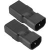 Diyeeni Adattatore CA IEC320 C14 a C19, Adattatore di Alimentazione Diritto IEC 320 C14-C19, Adattatore Presa di Alimentazione C14 Maschio a C19 Femmina, Plug and Play, 10A-15A 125V-250V