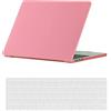 HLAAJJX Custodia per Macbook Pro 13 pollici 2015 2014 2013 2012 Pubblicazione Modello A1425 A1502 con display Retina, Copertina Rigida in Plastica Protettiva e Tastiera Cover, Rosa