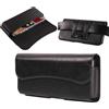 ZORSOME Custodia in pelle di alta qualità con clip per cintura per iPhone 15 14 13 12 Pro Max, 15 14 Plus, 14 Plus, per Galaxy S23 S22 S21 Ultra S23 FE custodia per cellulare (nero)