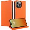MOJIA Cover per Blackview Shark 9 5G, [Forte Chiusura Magnetica] Case Portafoglio in Pelle PU Premium, Custodia a Libro per Telefono con Porta Carte. Arancia