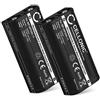 CELLONIC 2x Batteria per Headset/Auricolare/Cuffie Compatibile con Sony MDR-RF4000, MDR-IF245RK, MDR-RF4000K, BP-HP550 - (700mAh, 2.4V)