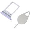 OnlyTech - Cassetto sim viola con estrattore di ricambio per Samsung Galaxy Z Flip 4