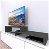 Henor Mobile TV Scala in Legno Regolabile 110+90 x 35 x 30/15 cm Grafite