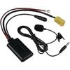 Zilimontt Kit Bluetooth per auto per Fiat 500,5-12V Wireless Audio, cavo adattatore AUX, vivavoce con microfono, cavo AUX di ricambio