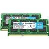 BRAINZAP Memoria RAM SO-DIMM PC3-8500S 2Rx8 1066 MHz 1.5V CL7 da 8GB (2 x 4GB)