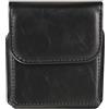 Jlyifan Custodia a fondina in finta pelle per Samsung Galaxy Flip7, Z Flip 6, Z Flip 5/4/3 5G, Motorola RAZR 60 50 40 Ultra (nero)