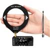 RANRAO V4 SI4732 Full-Band per ricevitore radio DSP per ESP32-S3 con modalità AM FM LSB USB, schermo IPS da 1,9 pollici, per porta antenna SMA, circuito ad alta impedenza (CNC)