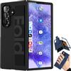 BAILI Custodia con cinturino da polso per Samsung Z Fold7, custodie per Galaxy Z Fold 7 con cinturino, Cover per telefono con cinturino elastico compatibile con Samsung Galaxy Z Fold7-Nero