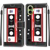 KENHONER Cover Compatibile con iPhone 17, Premium Pelle PU Portafoglio Flip Libro Custodia per iPhone 17 [Protezione Completa] - cassetta audio