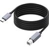 FUUGlan Cavo USB C a B per stampante da 480 m per collegamento senza problemi con tablet e telefoni stampanti scanner non necessita di driver per stampante cavo USB C