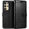 Shantime Custodia portafoglio in pelle per Oukitel C1 2025 - Nero | 6.52 Custodia flip magnetica in stile business con fessure per carte, cornice per foto e portafoglio nascosto