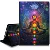Bxgolkgd Custodia per tablet per Kindle Paperwhite 2024 (12a generazione) e Kindle Colorsoft Signature Edition, funzione di accensione/spegnimento automatico, meditazione chakra