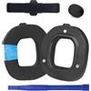 Umvowuxa A50 Gen 4 Mod Kit - Cuscinetti Auricolari e Fascia di Ricambio Compatibili con Astro A50 Gen 4, Gen5, Cuscinetti Extra Spessi con Schiuma ad Alta Densità e Microfono in Spugna(Gel nero)