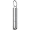 Generic Strumento di rimozione del vassoio della scheda SIM, strumento di espulsione degli auricolari, spazzola di pulizia e reset, 2 in 1 ago portachiavi (argento)