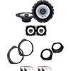 IPNOSIS Kit 4 Casse ALPINE SXE-1725S + SXE-1025S per Fiat Punto (188)/ Grande Punto (199)/EVO con 2 Supporti Anteriori, 2 Supporti Posteriori e 4 Connettori