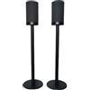 Zgouo Supporti da pavimento per altoparlanti compatibili con altoparlanti posteriori wireless Sony SA-RS5 (solo supporto) lega di alluminio Nascondere i cavi di alimentazione(Coppia Nera)