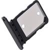 Generico Porta Scheda SIM per Google Pixel 6a (GX7AS, GB62Z, G1AZG), Slot Nano-SIM, Sostituzione Originale, Nero