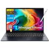 Lenovo IdeaPad - Computer portatile touchscreen FHD da 15,6 per affari e studenti, Intel 6-Core i3 di 12a generazione, 24 GB di RAM 1 TB SSD, licenza per ufficio a vita, Windows 11 Pro, lettore di