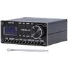 RANRAO Ricevitore radio a banda piena per ricevitore a onde corte per DSP FM AM SSB, Si4732 portatile ricaricabile con antenna e touchscreen a colori da 2,4 pollici