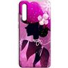 Mixroom - Cover Custodia Back case In TPU Silicone Morbido Per Samsung Galaxy A30S Fantasia Donna Con Cappello E Fiore Y390