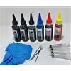Generico SOLOSHOPITALIA - Kit di ricarica per inchiostro da 600 ml, compatibile per stampanti a getto d'inchiostro desktop HP, Canon, Brother, Epson, Lexmark