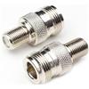 Elecbee Adattatore per connettore coassiale RF da jack F femmina a jack N femmina