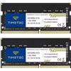 Timetec 16GB KIT (2x8GB) DDR4 2133MHz (PC4-2133P) PC4-17000 SODIMM RAM per laptop - 260-Pin 1,2V CL15 Non-ECC Modulo di memoria non bufferizzata per laptop, notebook, Mini PC, All-in-One