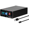 Irfora ATU-100-0A 1,8-55 Mini sintonizzatore automatico per antenna da 0,91 pollici, display OLED in lega di alluminio, alloggiamento esterno con batteria da 1800 mAh