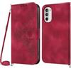 Netany Cover per Motorola Moto G62 5G con Cordino, Flip Portafoglio Custodia in Pelle, [2 Porta Carte][Chiusura Magnetica],Custodia Libro Antiurto Cover con Laccio per Motorola Moto G62 5G (Rosso)