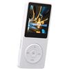 Elprico Lettore MP3 con radio FM e registratore vocale, 8 GB di supporto per lettore MP4 fino a 64 GB, 30 ore di riproduzione lettore musicale MP3 sportivo multifunzionale per sport, corsa (bianco)