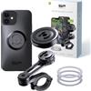 SP CONNECT Moto Bundle II con modulo anti-vibrazione | SPC+ | per iPhone 13 mini/12 mini supporto per cellulare per moto moto ciclomotore | accessori per tutti gli smartphone come iPhone Samsung