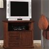 Vicentini arreda MOBILE PORTA TV IN LEGNO ARTE POVERA NOCE SCURO, 1 ANTA 3 CASSETTI 1 VANO