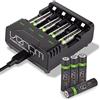 Venom Power Refill - Stazione di ricarica e 8 batterie ricaricabili AAA 800 mAh