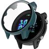 BoLuo Pellicola Custodia per Garmin Forerunner 955 con Pellicola Temperata, Morbida Plating PC Protettivo Case Skins Copertura Shell per Garmin Forerunner 955 Watch Accessories (verde)