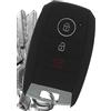 mt key KEYLESS Custodia in silicone per chiave auto nera compatibile con KIA Rio Picantio Ceed Soul Sportage Stonic