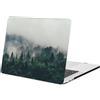 FFBOFFC Cover Compatibile con 2025-2021 Macbook Pro 16 pollici M1 M2 M3 M4 Max A2485 A2780 A2991 A3186 A3403, Custodia Rigido Protettivo con Macbook Pro 16, Foresta nebbiosa