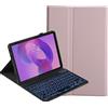 YKWXSC Cover con Tastiera per Lenovo Tab Idea 11 Tablet 11'' TB336ZU/TB336FU 2025, Disposizione ltaliana con 7 Colori Illuminato Senza Fili Staccabile Custodia, Rosa