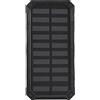 CCYLEZ Power Bank Solare Portatile, Doppie Porte USB, con Grande capacità di 20000 MAh, Ricarica Rapida per Tablet Telefonici, Alimentazione di Backup, Batteria Esterna 5 V 2,1 A (BLACK)