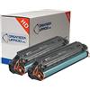 Organizza Ufficio CF244A 2 Toner Compatibili 1000 copie per HP LaserJet Pro M15 M15a M15w M16 M16a M16w M17 M17a M17w, HP LaserJet Pro MFP M28 M28a M28w M29 M29a M29w (2 Neri)