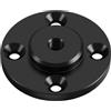 NovelGoal Staffa per fotocamera in metallo, adattatore per montaggio a parete da tavolo con viti da 1/4 '' e 3/8 '', base a vite filettata in alluminio di forma rotonda, disco fisso da tavolo con