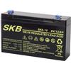 SKB GBC, Batteria Piombo Skb 6V/12Ah Faston 4,8 per PegPerego