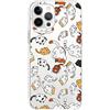 Mixroom - Cover Custodia in Silicone TPU Trasparente per iPhone 16 Fantasia Cucciolini Di Gatto 460