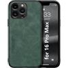 Kepuch Silklike Cover per iPhone 16 PRO Max - Custodia Case Piastra Metallica Incorporata per iPhone 16 PRO Max - Verde