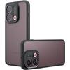 SEIAIYG Cover per Oppo Find X9, Custodia Traslucida Opaca Posteriore, Anti-Impronte, Antiurto Sottile Protettiva Case, Nero