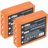 vhbw 2x batteria sostituisce HBC FBFUB09N, BA223031, BA223001, BA223000, BA223030 per Radiocomando Industriale, Telecomando (2000mAh, 3,6V, NiMH)