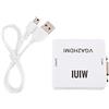 Queen.Y Convertitore da Mini Vga a Hdmi 1080P Adattatore Vga2hdmi per Pc Laptop da Dvd a Hdtv Proiettore