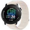 GIOPUEY Cinturini Compatibile con COROS Pace PRO, Nylon Traspirante Sport Loop Cinturino in Morbido Nylon Intrecciato Strap Band - Beige