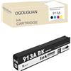 OGOUGUAN Cartuccia d'inchiostro compatibile per 913A per HP PageWide 352dw 352dn MFP 377dw 377dn Pro 452dw 452dn 552dw Managed P55250dw P57750dw MFP (1 nero)
